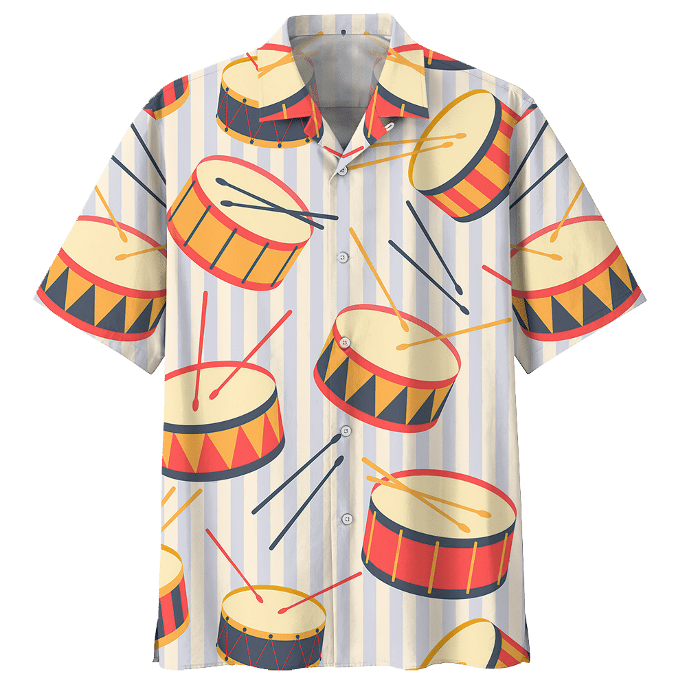 Drum  White Amazing Design Unisex Hawaiian Shirt For Men And Women Dhc17062430