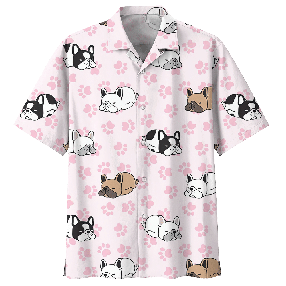 French Bulldog  White Awesome Design Unisex Hawaiian Shirt For Men And Women Dhc17063084