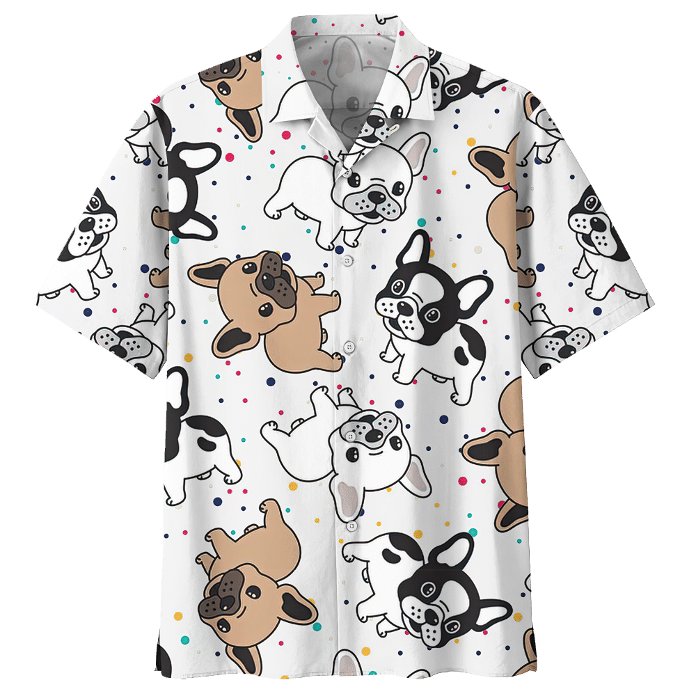 French Bulldog  White Nice Design Unisex Hawaiian Shirt For Men And Women Dhc17063074