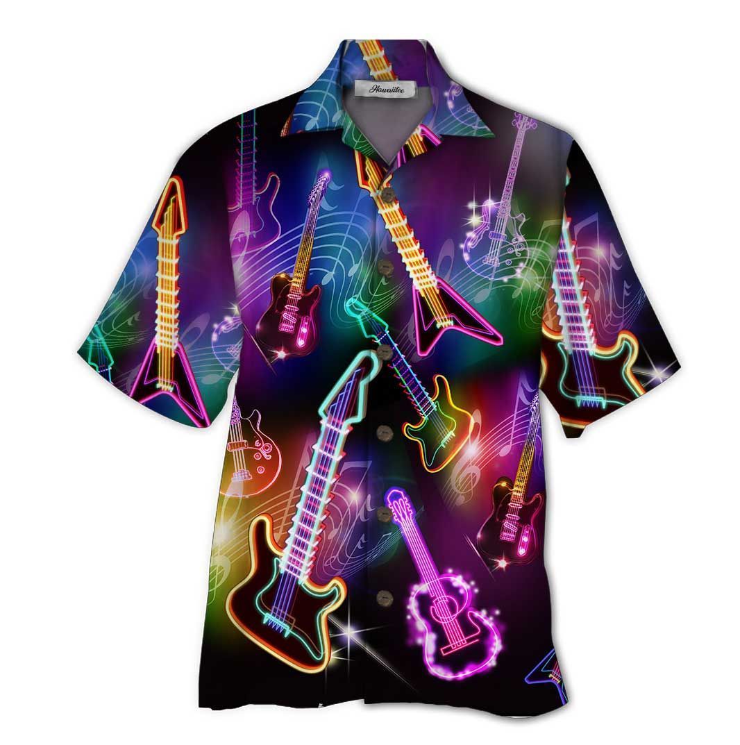 Guitar Colorful Nice Design Unisex Hawaiian Shirt For Men And Women Dhc17062170