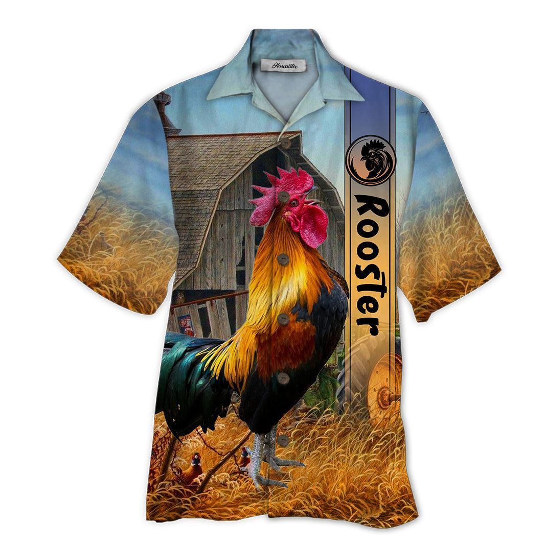 Rooster Colorful Unique Design Unisex Hawaiian Shirt For Men And Women Dhc17062208