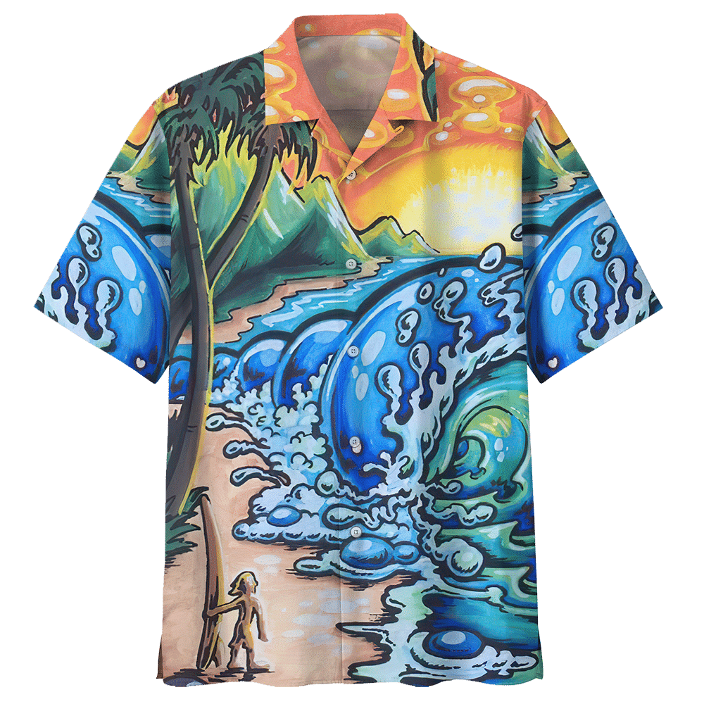 Surfing Blue Nice Design Unisex Hawaiian Shirt For Men And Women Dhc17062877