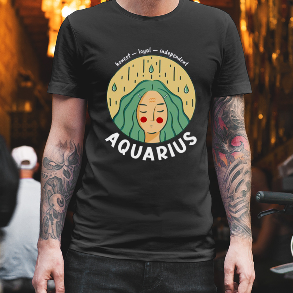Aesthetic Aquarius Zodiac Girl shirt