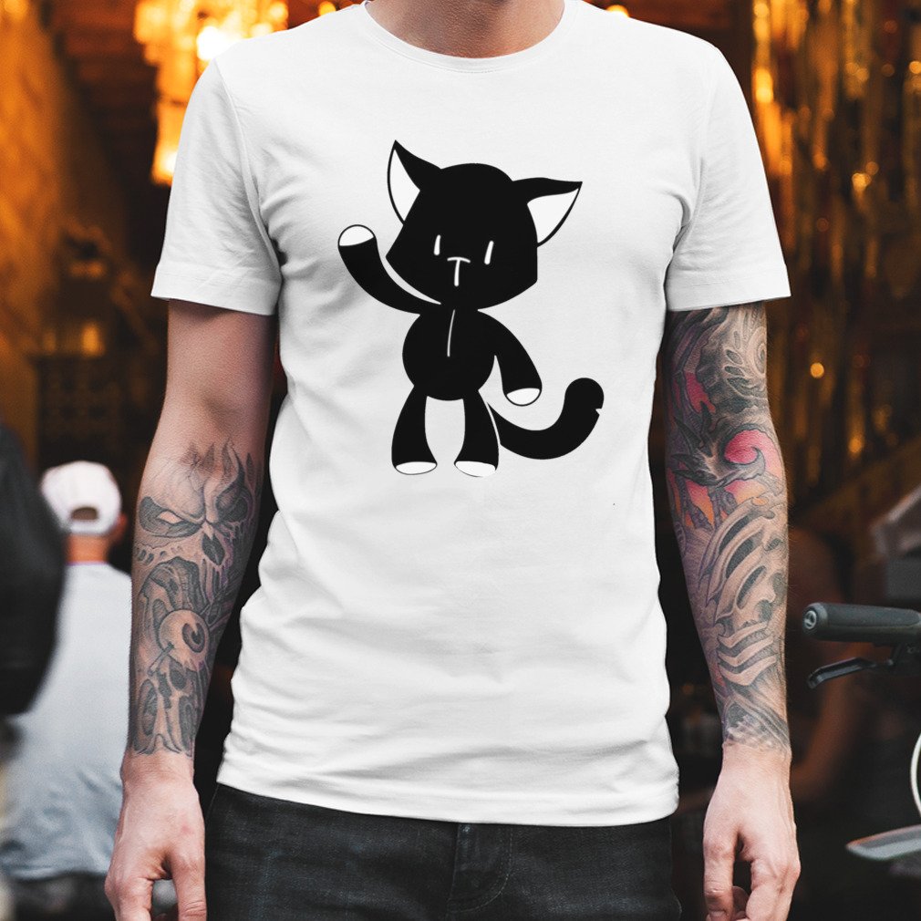 Mr Mew Gatto Nero Cat Neo The World Ends With You shirt