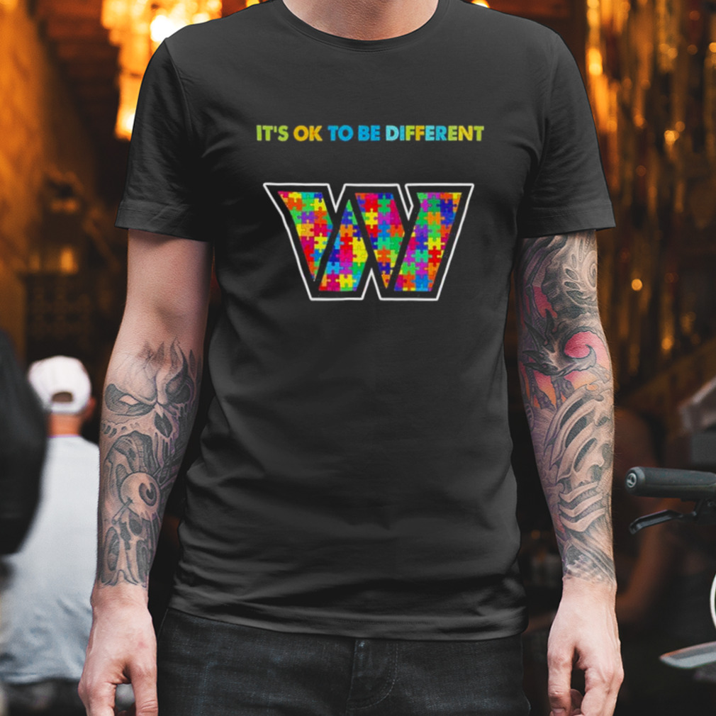 2023 Washington Commanders Autism It’s ok to be different shirt