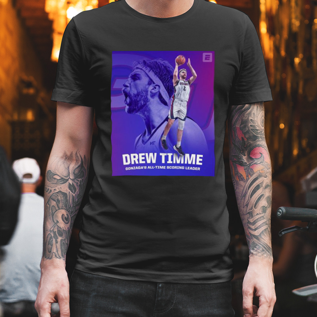 Drew Timme Gonzaga all-time scoring leader 2023 champions shirt