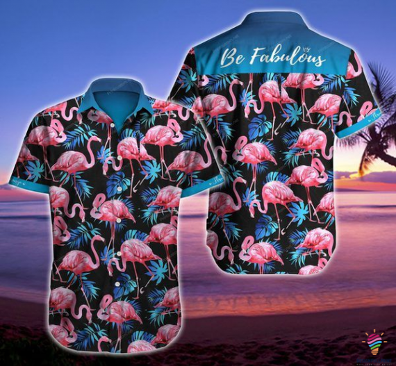 Be Fabulous Flamingo Hawaiian Shirt