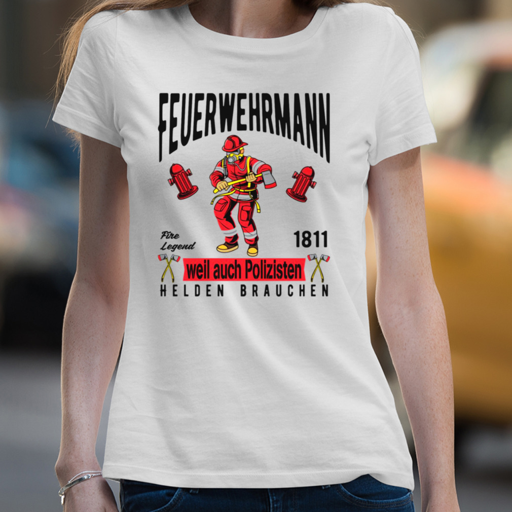 evenwicht uitglijden fluiten Helden Brauchen Firefighter Hero Police Firefighter shirt