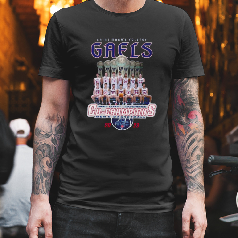 Saint Mary’s College Gaels West Coast Conference Co-Champions Men’s Basketball 2023 Shirt