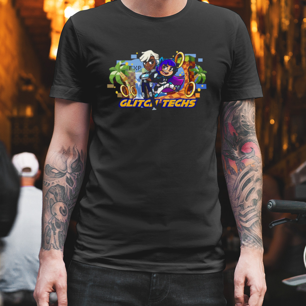Strong Team Glitch Techs Sonic shirt