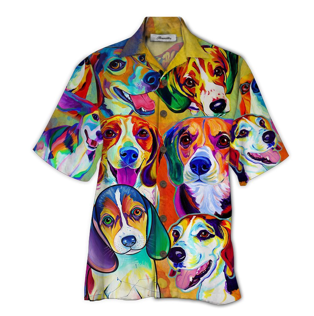 Beagle Colorful Unique Design Unisex Hawaiian Shirt For Men And Women Dhc17062328