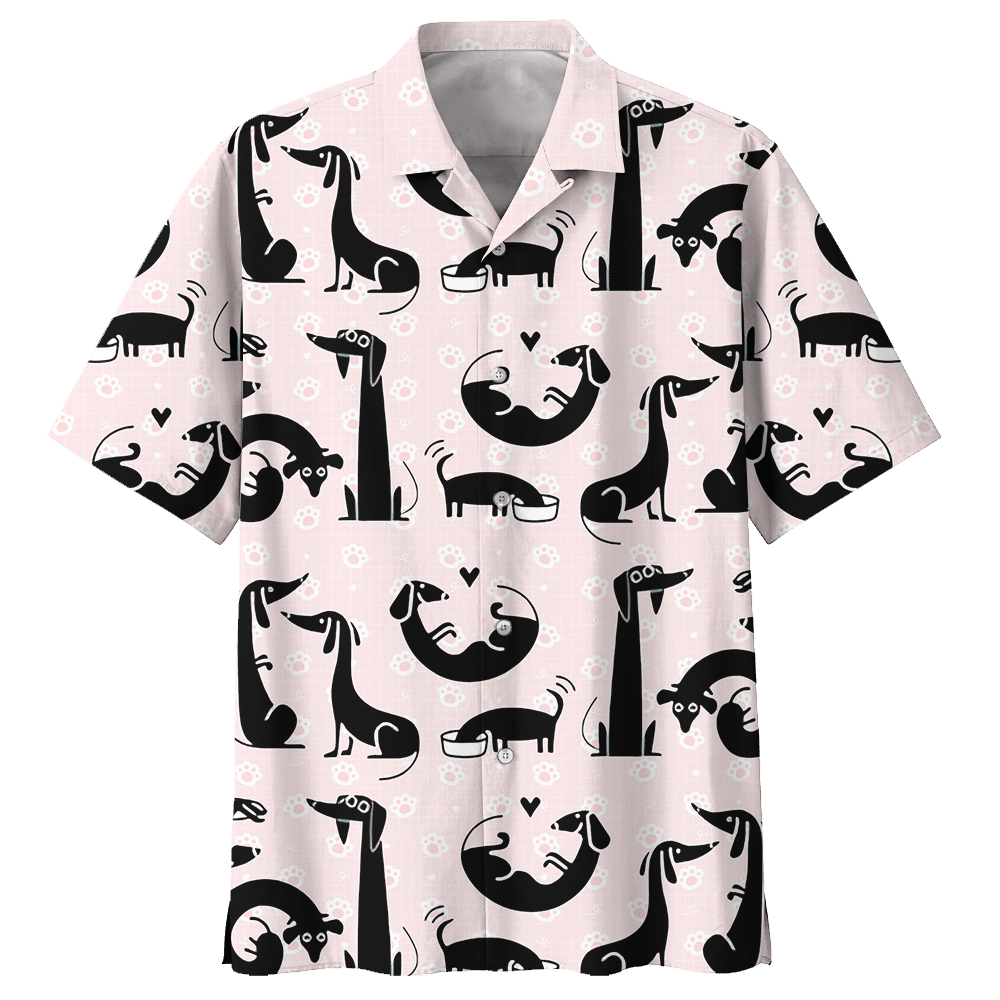 Dachshund White High Quality Unisex Hawaiian Shirt For Men And Women Dhc17062553