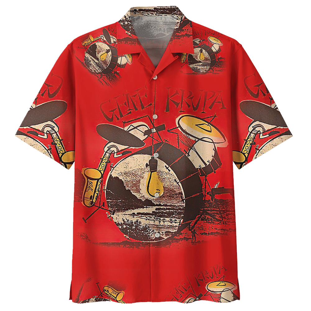 Drum  Red High Quality Unisex Hawaiian Shirt For Men And Women Dhc17062432