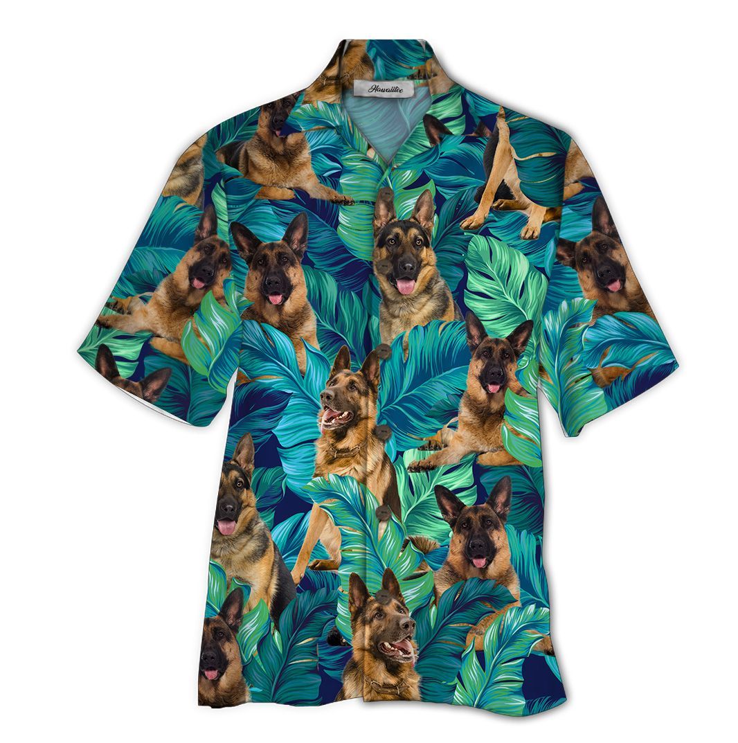 Germen Shepherd Blue Awesome Design Unisex Hawaiian Shirt For Men And Women Dhc17062332