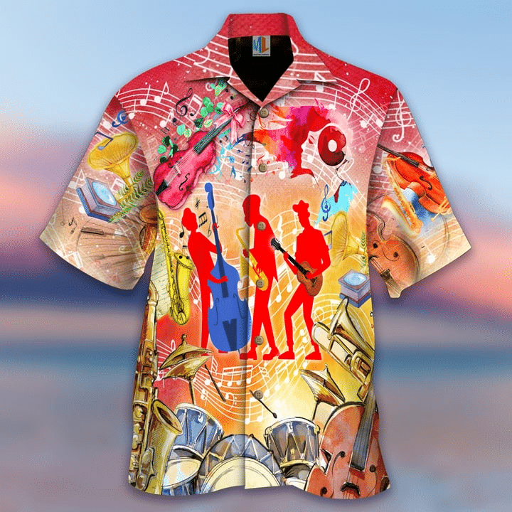 Life Is Good Jazz Music Makes It Better  Colorful Nice Design Unisex Hawaiian Shirt For Men And Women Dhc17062413