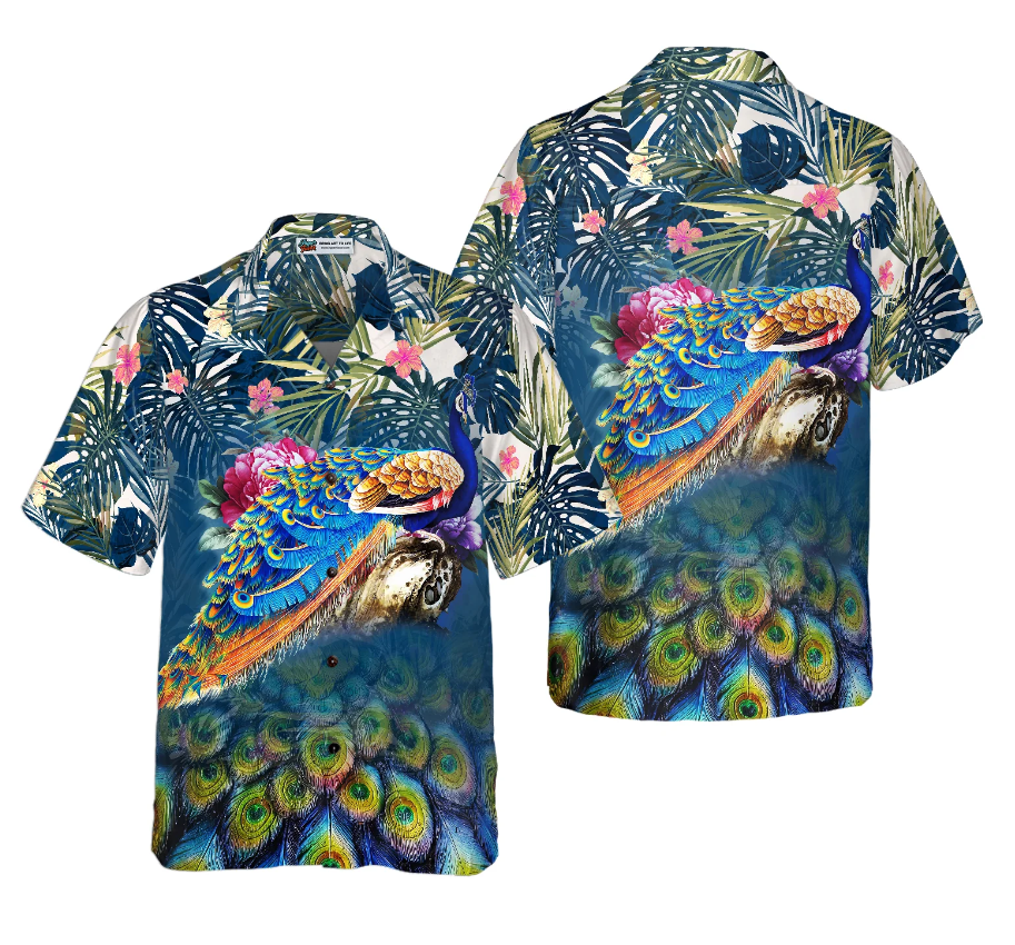 PEACOCK Hawaiian Shirt