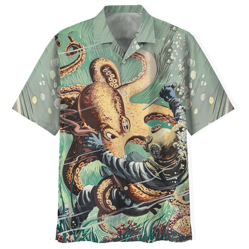 Scuba Diving  Blue Nice Design Unisex Hawaiian Shirt For Men And Women Dhc17062789