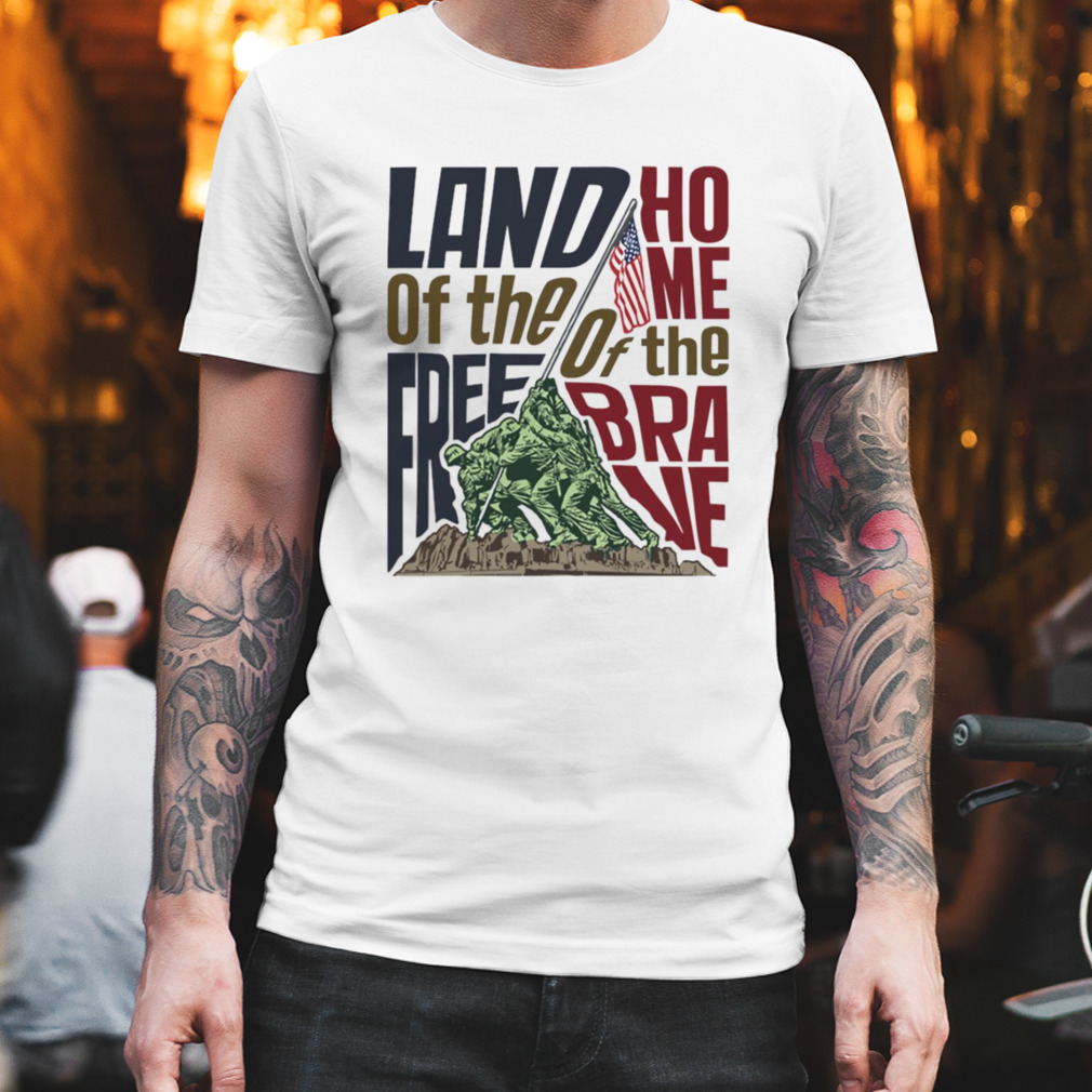 Land Of The Free Iwo Jima shirt