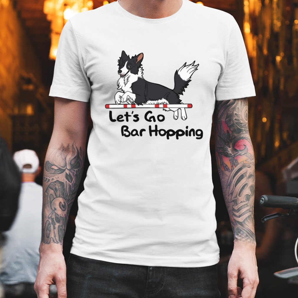 Let’s Go Bar Hopping Black And White shirt