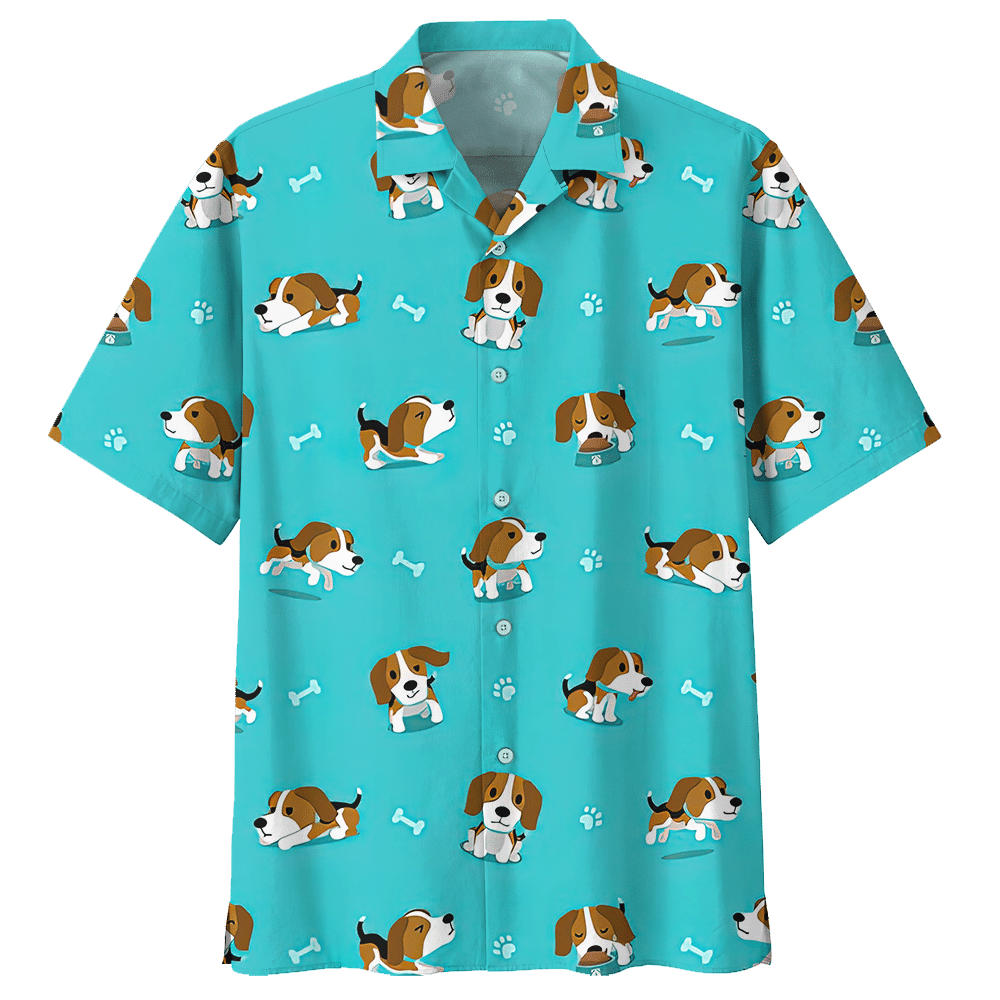 Beagle Blue Amazing Design Unisex Hawaiian Shirt For Men And Women Dhc17063003