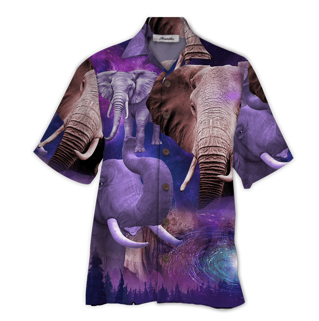 Elephant Purple Amazing Design Unisex Hawaiian Shirt For Men And Women Dhc17062219