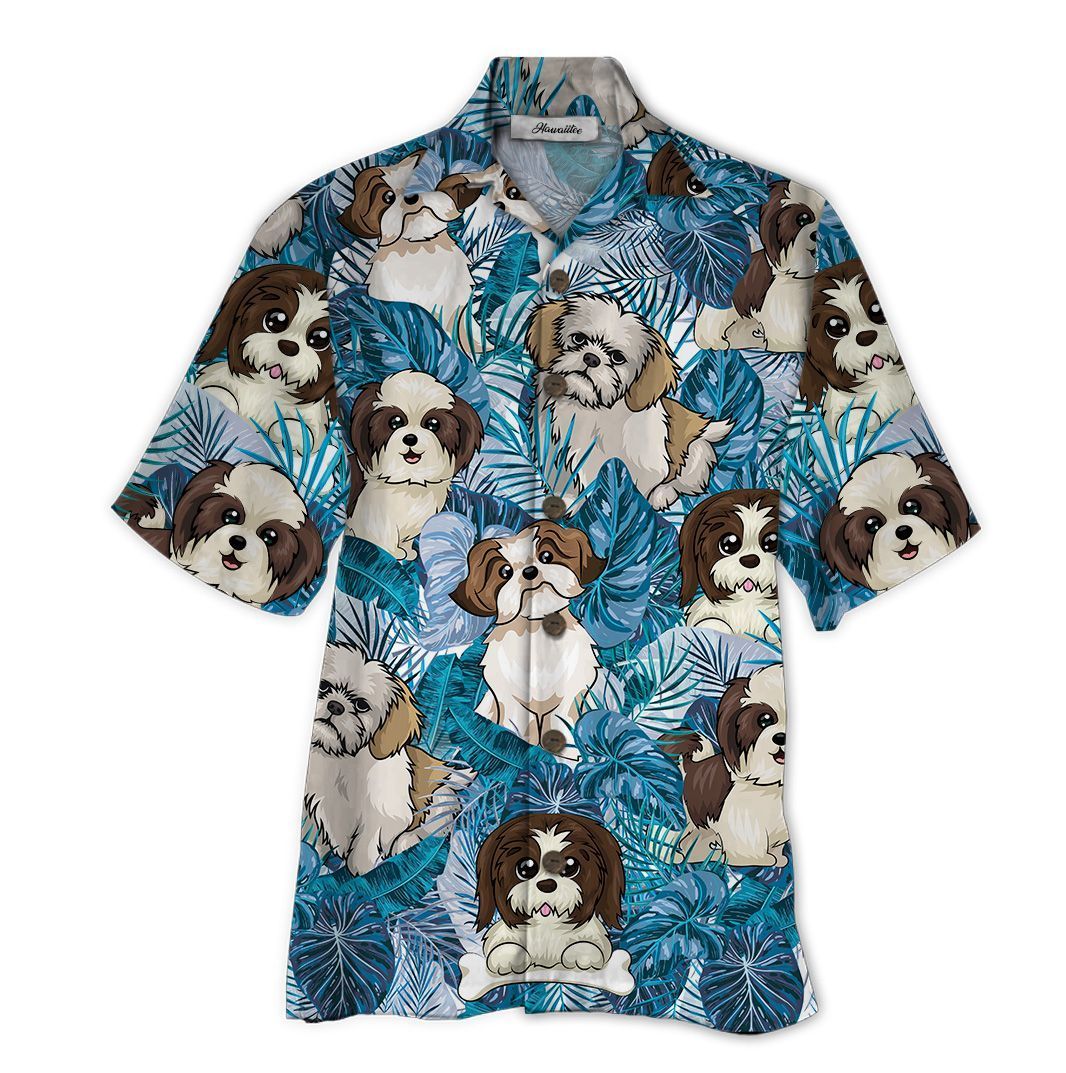 Shih Tzu Blue Awesome Design Unisex Hawaiian Shirt For Men And Women Dhc17062182