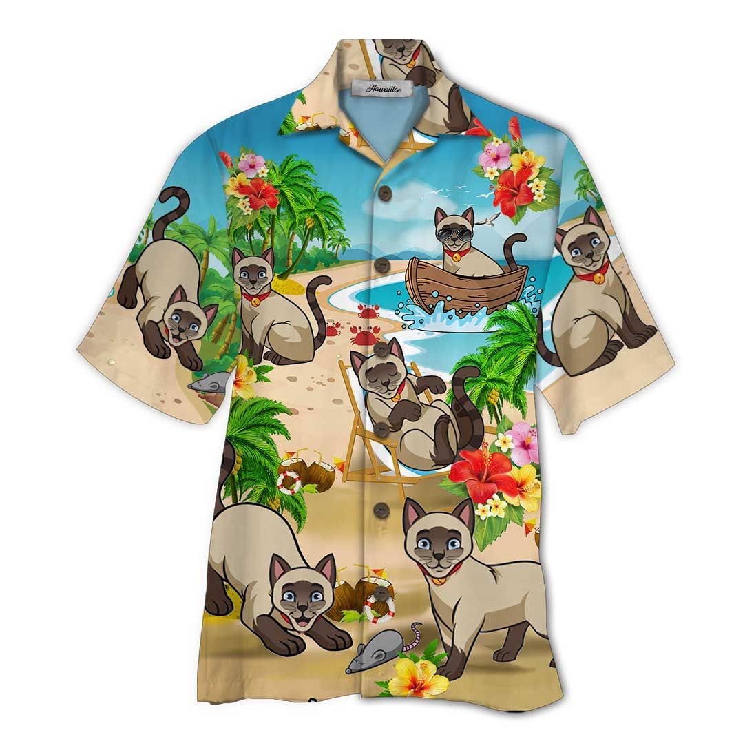 Siamese Colorful Amazing Design Unisex Hawaiian Shirt For Men And Women Dhc17062339