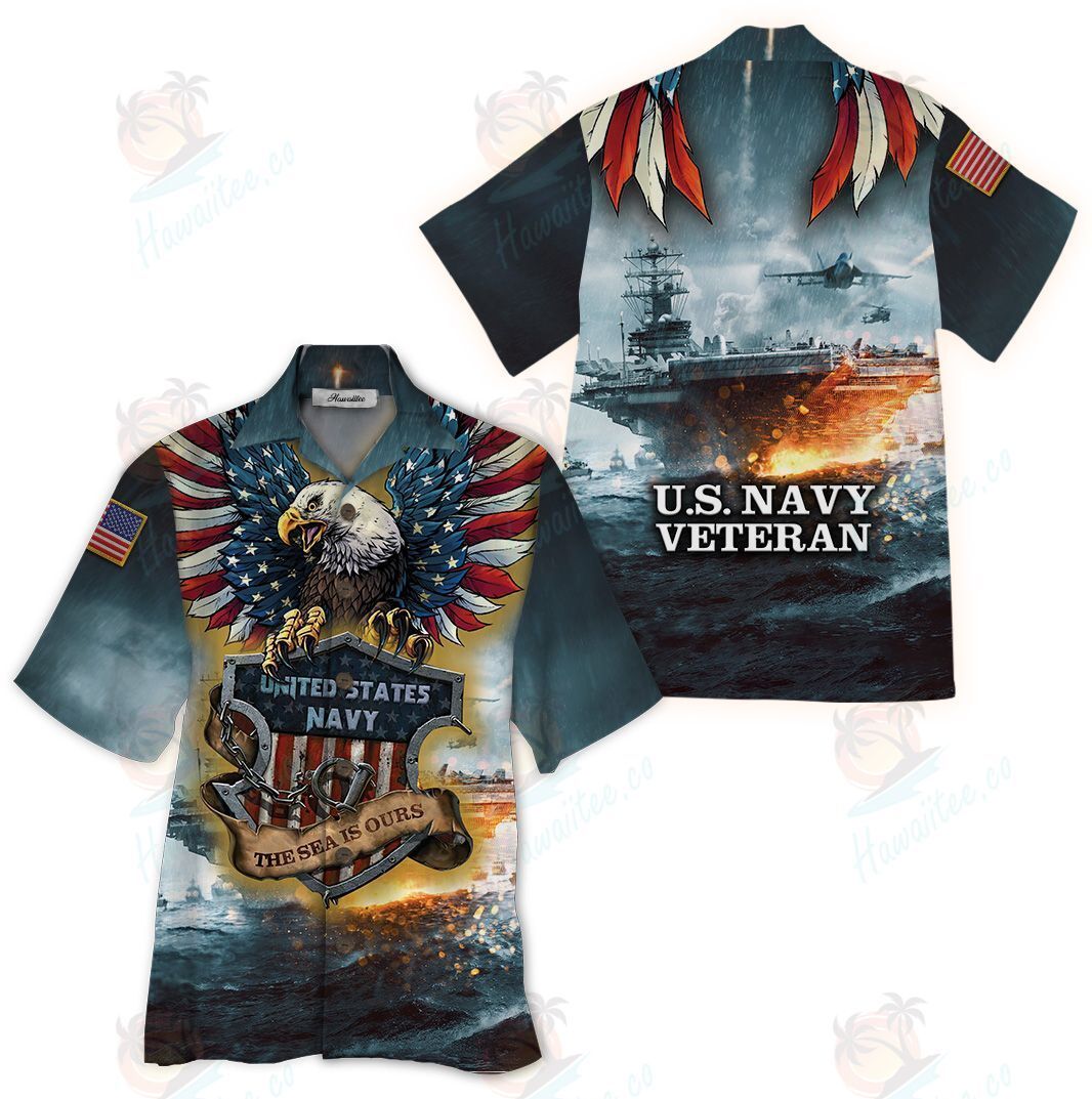 Us Navy Veteran Colorful Awesome Design Unisex Hawaiian Shirt For Men And Women Dhc17062270