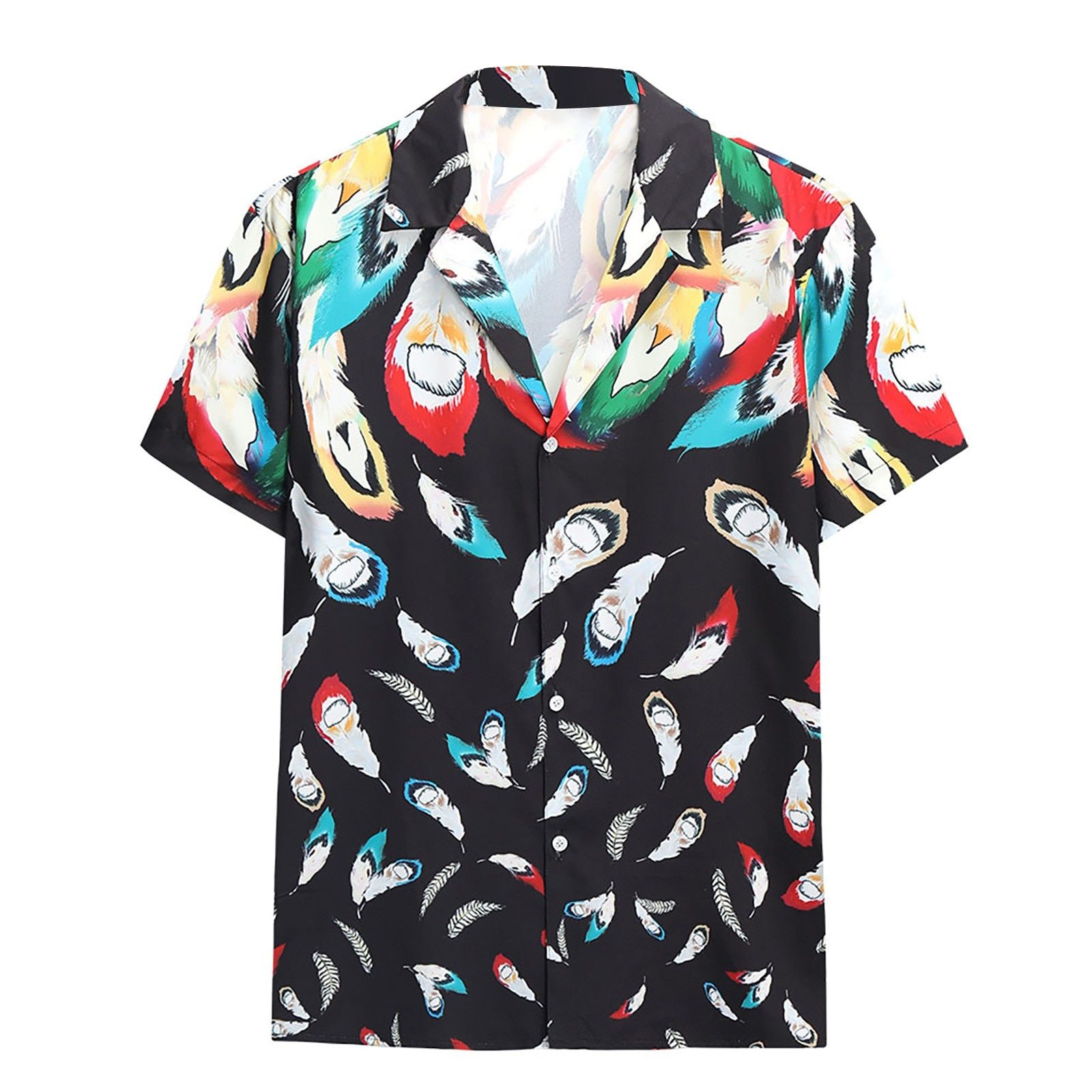 Abstract  Black High Quality Unisex Hawaiian Shirt For Men And Women Dhc17064119