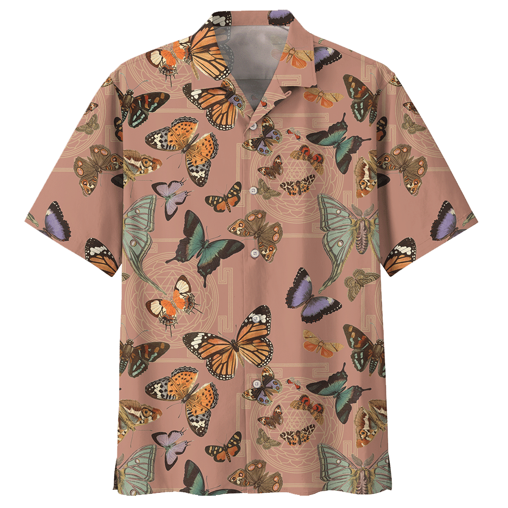 Butterfly Pink Nice Design Unisex Hawaiian Shirt For Men And Women Dhc17063147