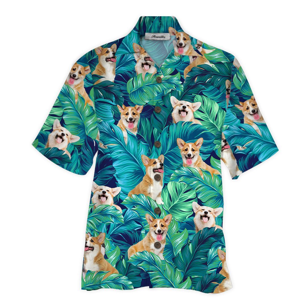 Corgi Blue Awesome Design Unisex Hawaiian Shirt For Men And Women Dhc17062367