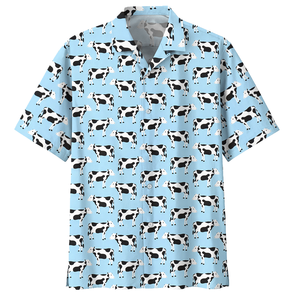 Cow  Blue Awesome Design Unisex Hawaiian Shirt For Men And Women Dhc17063770