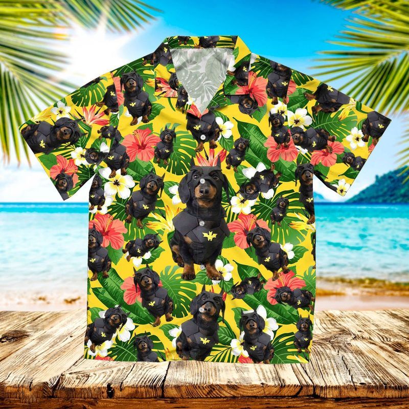 Cute Dachshund Summer  Colorful Nice Design Unisex Hawaiian Shirt For Men And Women Dhc17064063