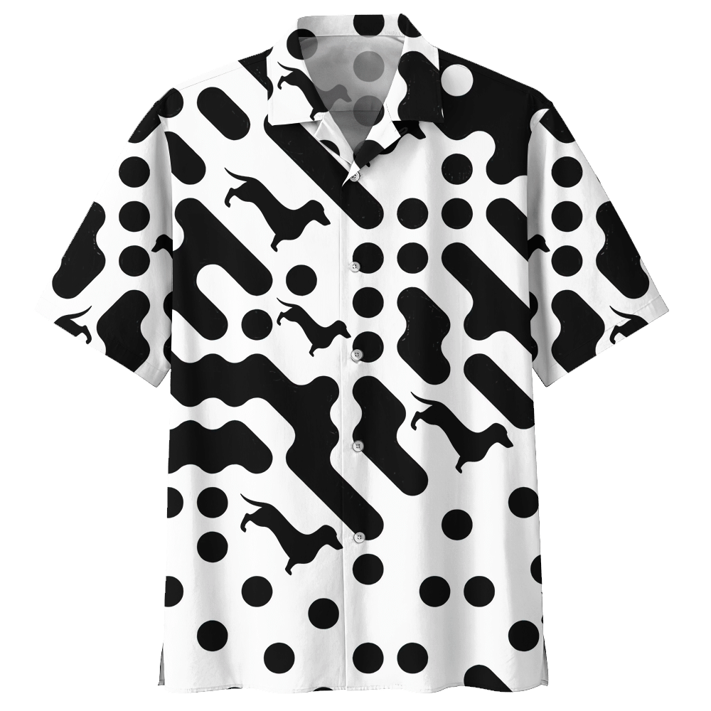 Dachshund White Amazing Design Unisex Hawaiian Shirt For Men And Women Dhc17062941