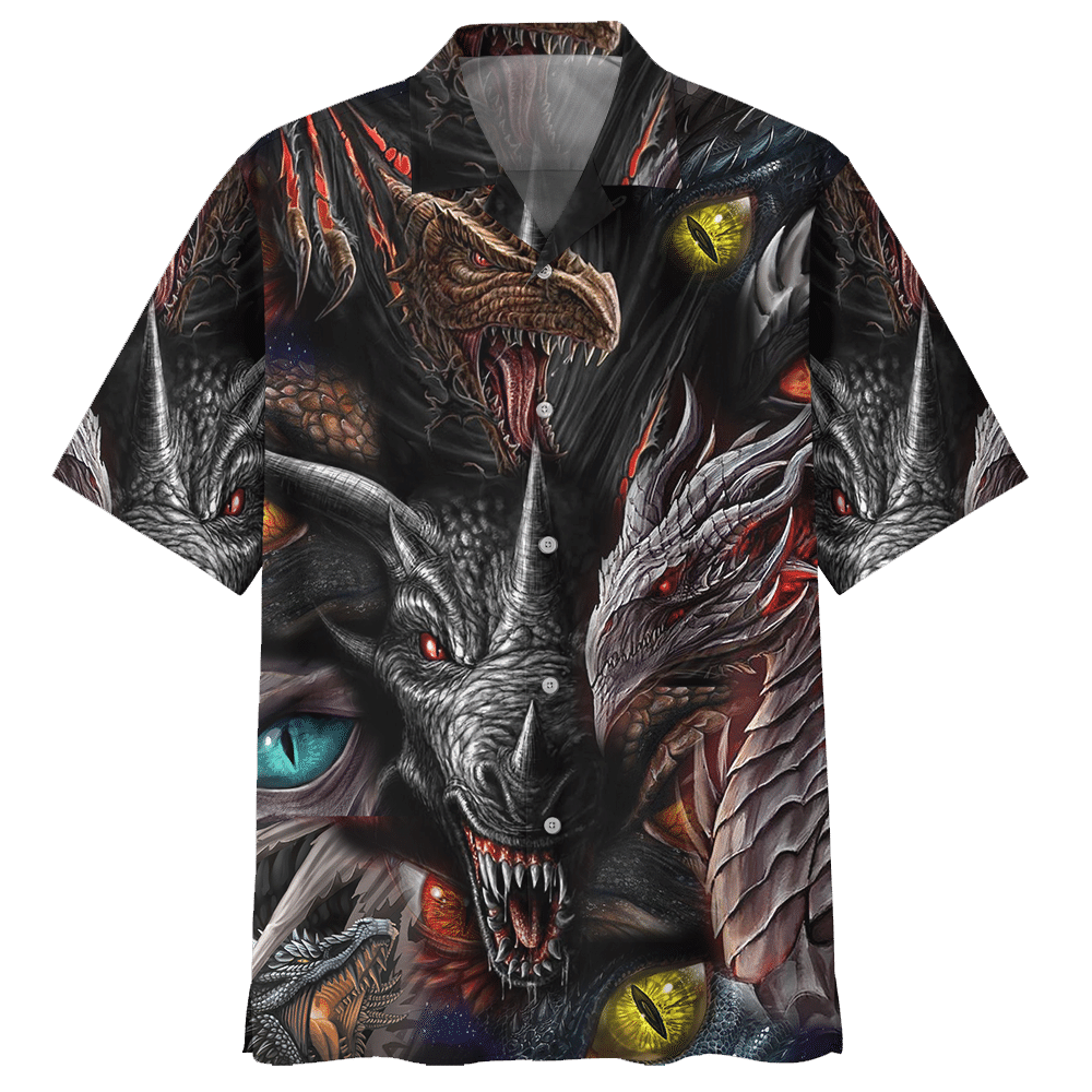 Dragon Black Nice Design Unisex Hawaiian Shirt For Men And Women Dhc17062907