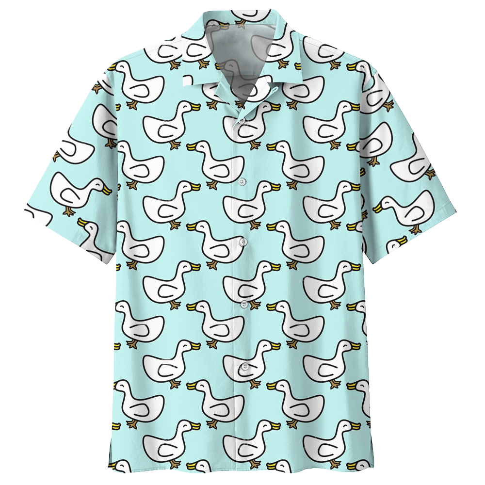 Duck Blue Unique Design Unisex Hawaiian Shirt For Men And Women Dhc17062500