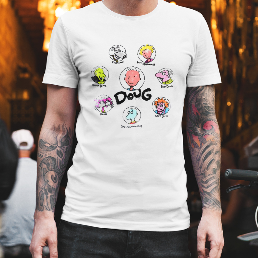 Mr Funnie Doug Cartoon Collage shirt