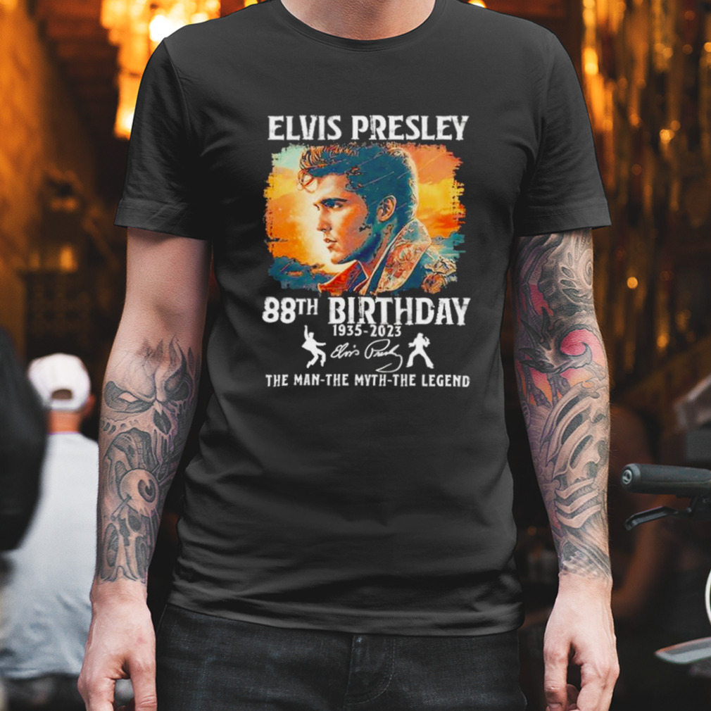 Elvis Presley 80th Birthday 1935 2023 the man the myth the legends shirt