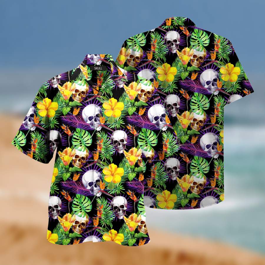 Amazing Skull Hawaiian Aloha Shirts