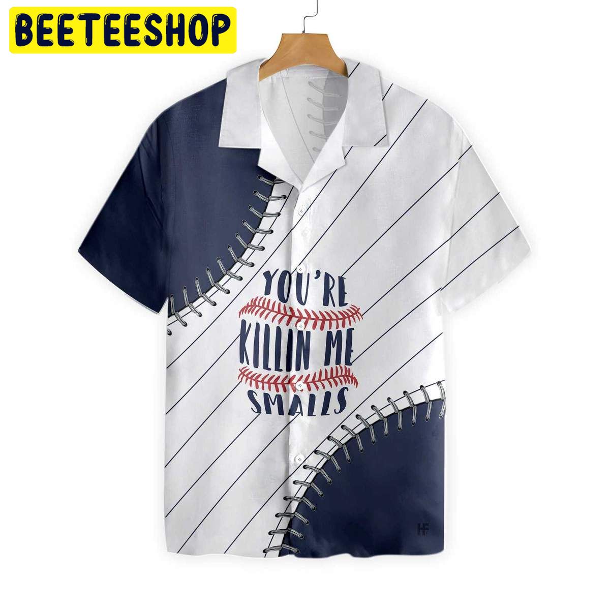 Baseball Lover Navy Blue Trending Hawaiian Shirt-1