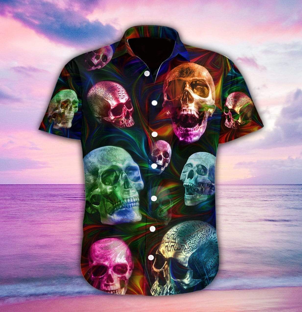 Beach Shirt Discover Cool Hawaiian Aloha Shirts Skull Fantasy
