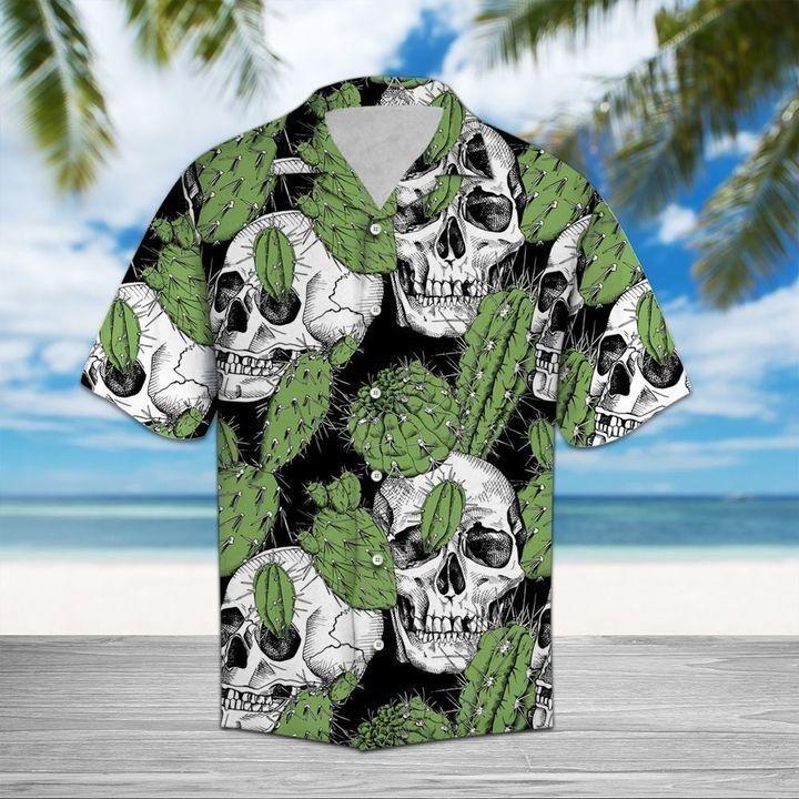 Beach Shirt Discover Cool Skull Hawaiian Shirt-1