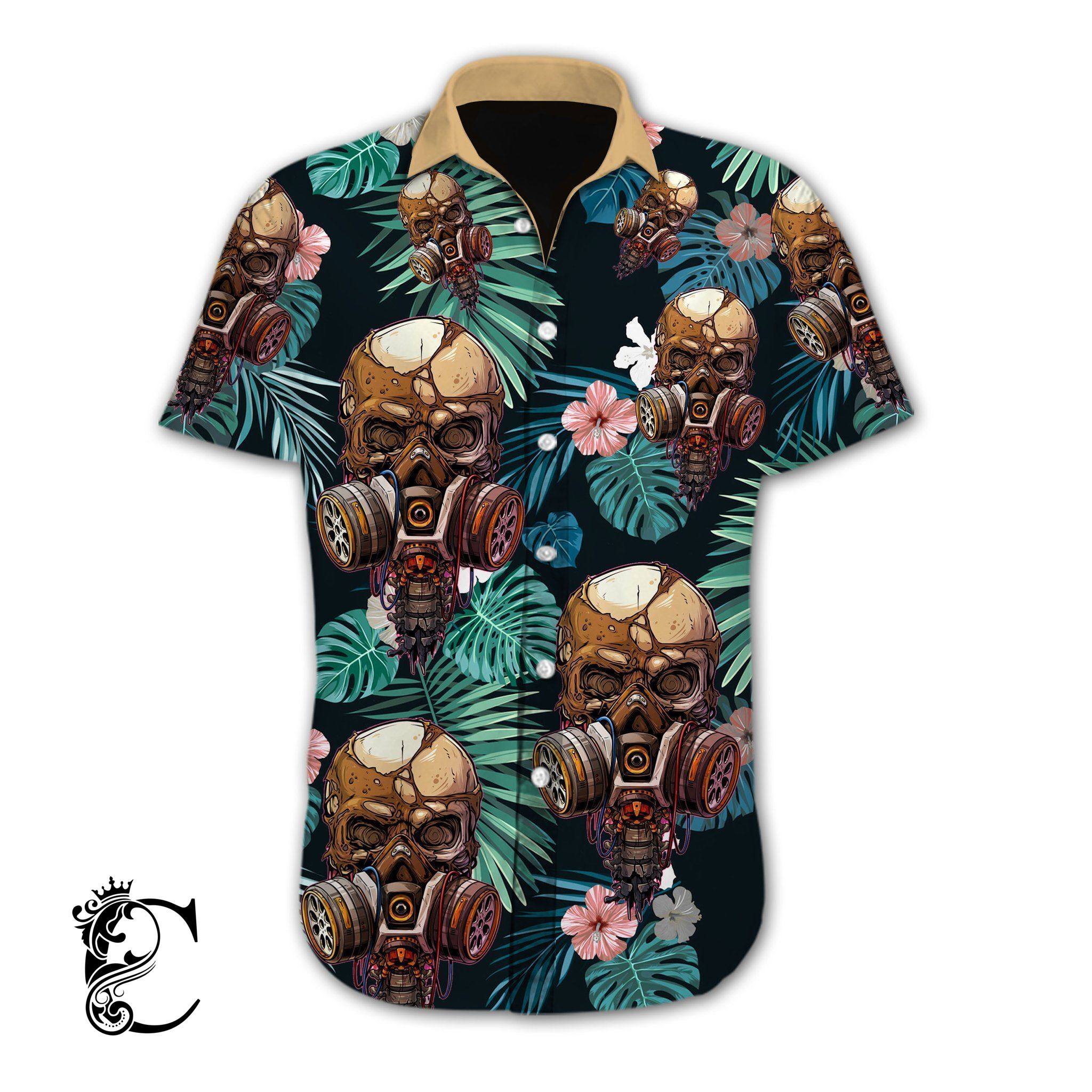 Beach Shirt Discover Cool Skull – Hawaiian Shirt