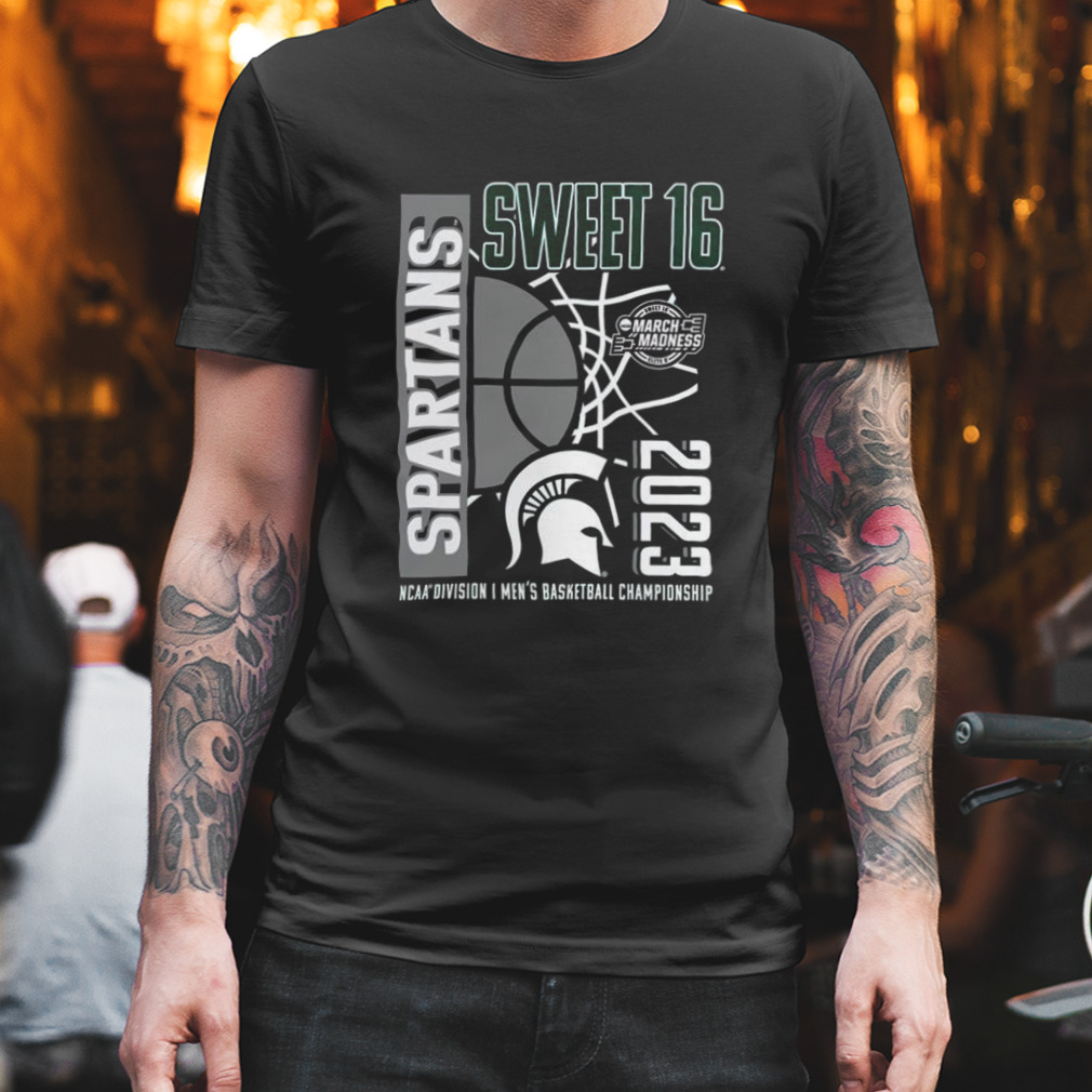Michigan State Spartans Sweet Sixteen 2023 NCAA Men’s Basketball Championship Shirt