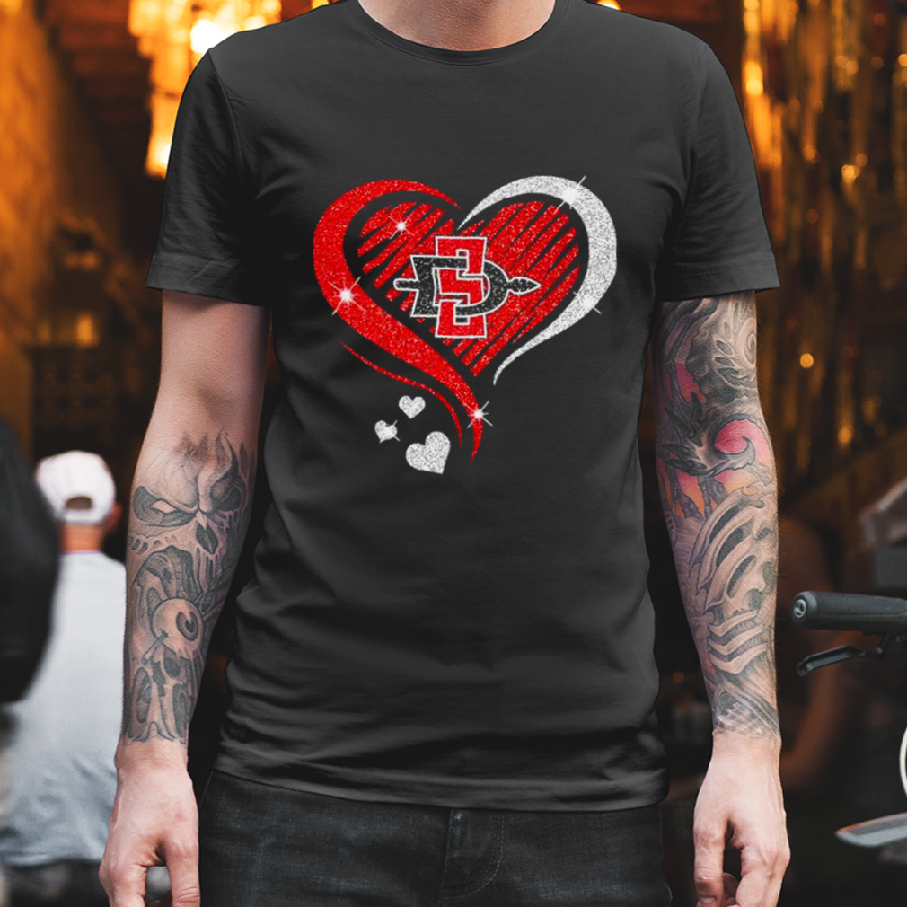 San Diego State Aztecs basketball Love Heart diamond 2023 NCAA shirt