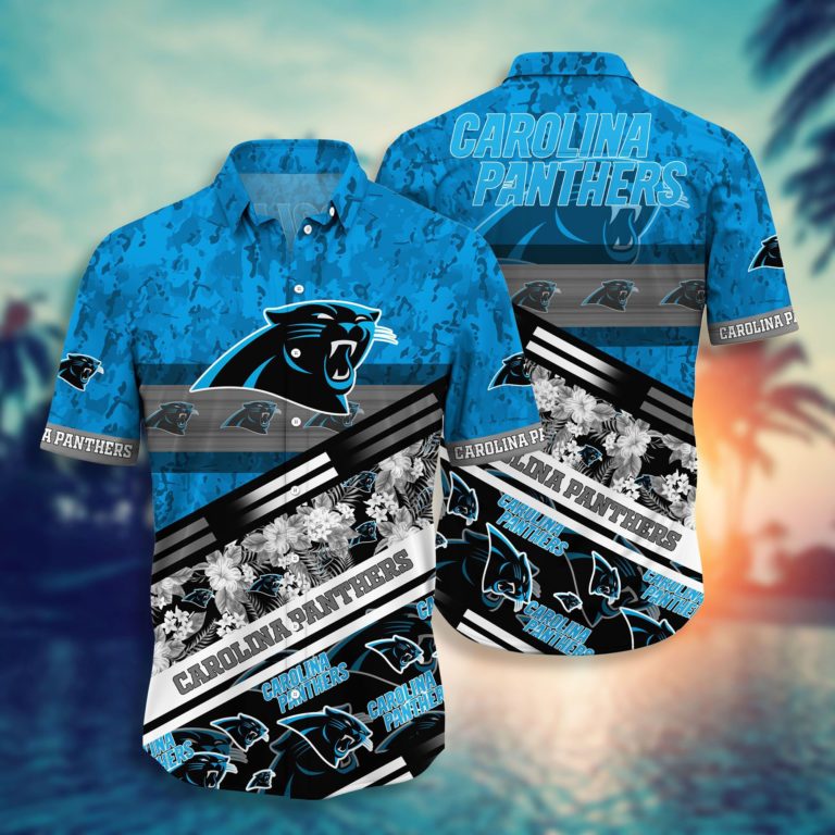 HOT TREND Carolina Panthers NFL Hawaiian Shirt Trends Summer Short