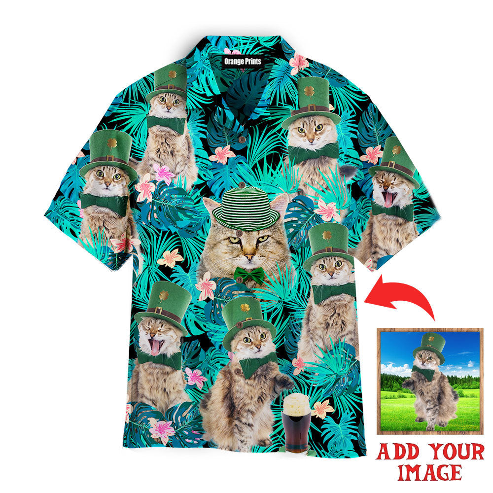 Cat Happy Irish St Patricks Day Tropical Hawaiian Shirt