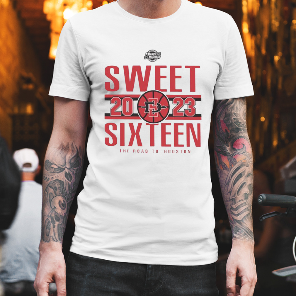 Sdsu Men’s Basketball 2023 Sweet Sixteen the road to houston T-shirt
