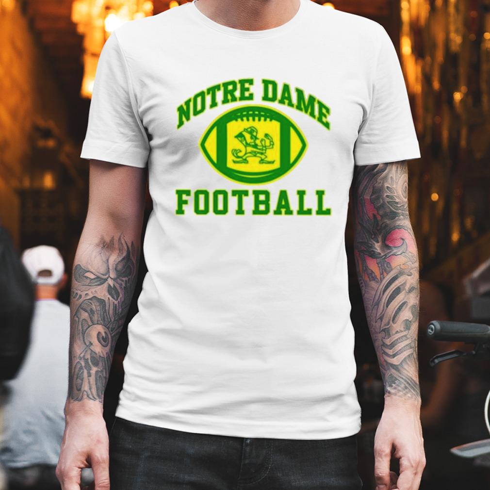 Marcus Freeman Wearing Notre Dame Football T-Shirt