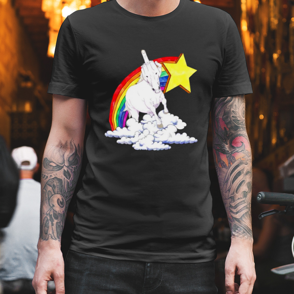 Fuck Unicorn rainbow shirt